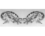 Anciennes Superbes boucles d'oreilles en argent massif 