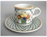 Ancienne mug et sous-mug Villeroy & Boch Basket