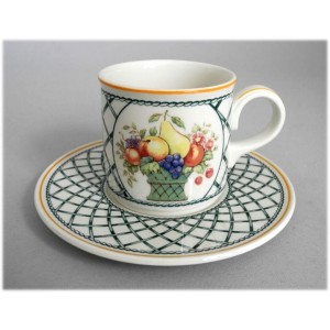 Ancienne mug et sous-mug Villeroy & Boch Basket