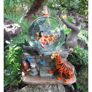 RARE ANCIENNE BOULE DE NEIGE SNOWDOME LE LIVRE DE LA JUNGLE RARE ANCIENNE BOULE DE NEIGE SNOWDOME LE LIVRE DE LA JUNGLE