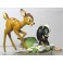 2 Figurines Bambi et Fleur ancienne