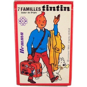 Jeu de carte Tintin HEMMA Lombard 1983 