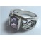 ANCIENNE BAGUE ARGENT MASSIF AMETHYSTE