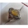 Bague ancienne Argent massif  Citrine et perles d'opale