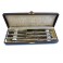 Ancien coffret de 6 couteaux ARGENT poinçon minerve