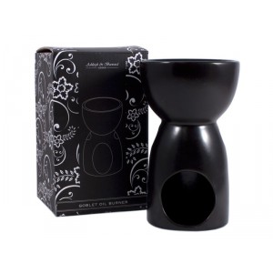 BRÛLEUR noir Céramique pour huiles essentielles parfumées.QGBT01