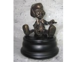 Superbe et rare STATUE PINOCCHIO en BRONZE 