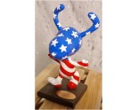 RARE PEANUTS SNOOPY : parade ALL AMERICAN USA