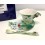 Franz Porcelaine Superbe Lady Bug Under cup , cup , spoon  Coccinelle