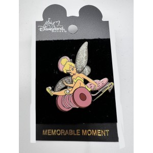 Pin's Fée Clochette sur bobine rose Disney Pin 5276