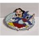 Pin's Lilo et  Stitch surf TRES RARE couleur ARGENT