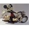 Statuette MICKEY moto pendulette