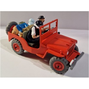VOITURE TINTIN N°44 JEEP ROUGE