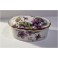 Très jolie boites à bijoux porcelaine avec des violettes