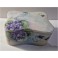 Très jolie ancienne boites à bijoux porcelaine avec des violettes