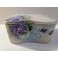 Très jolie ancienne boites à bijoux porcelaine avec des violettes