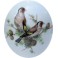 LAMPE BERGER PORCELAINE DE LIMOGES DECOR OISEAUX