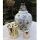 LAMPE BERGER PORCELAINE DE LIMOGES VIOLETTES