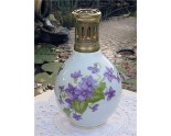 LAMPE BERGER PORCELAINE DE LIMOGES LES VIOLETTES