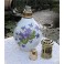 LAMPE BERGER PORCELAINE DE LIMOGES LES VIOLETTES