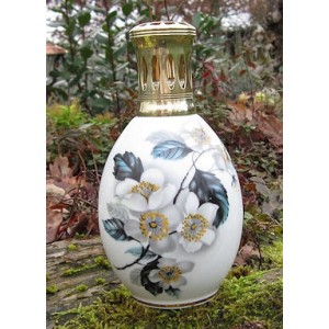 LAMPE BERGER en PORCELAINE DE LIMOGES TP EGLANTINE 