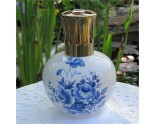 LAMPE BERGER PORCELAINE FLEURS BLEUES