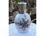 LAMPE BERGER PORCELAINE DE LIMOGES DECOR OISEAUX